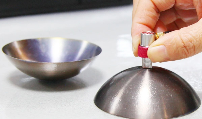 鈦合金零部件厚度測量實測圖
